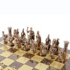 Шахматный набор "Греко-Римский период" коричневая доска 44x44 см, фигуры золото-бронза