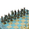 Шахматный набор "Греко-Римский период" патиновая доска 28x28 см, фигуры золото-антик