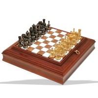 Шахматы "Византия" Italfama мраморная доска 37x37 см.
