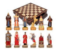 Шахматы "Русские — Монголы (Золотая орда)" Italfama доска 33x33 см. Шахматы "Русские — Монголы (Золотая орда)" Italfama доска 33x33 см.