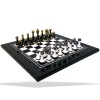Шахматы "Black and White Стаунтон №3" Italfama доска черная 40x40 см. Шахматы "Black and White Стаунтон №3" Italfama доска черная 40x40 см.