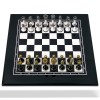 Шахматы "Black and White Стаунтон №3" Italfama доска черная 40x40 см. Шахматы "Black and White Стаунтон №3" Italfama доска черная 40x40 см.