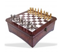Шахматы "MEDICI — Медичи" Italfama доска 34x34 см. в кожаном ларце Шахматы "MEDICI — Медичи" Italfama доска 34x34 см. в кожаном ларце