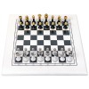 Шахматы "Black and White Стаунтон №3" Italfama доска белая 40x40 см. Шахматы "Black and White Стаунтон №3" Italfama доска белая 40x40 см.