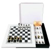 Шахматы "Black and White Стаунтон №3" Italfama доска белая 40x40 см. Шахматы "Black and White Стаунтон №3" Italfama доска белая 40x40 см.