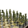 Шахматный набор "Отечественная война 1812 г." металлическая доска 38x38 см, фигуры бронза-антик