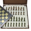 Шахматный набор "Отечественная война 1812 г." металлическая доска 38x38 см, фигуры бронза-антик