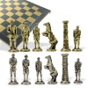 Шахматный набор "Великая Отечественная Война 1941-1945 г." металлическая доска 38x38 см, фигуры золото-серебро